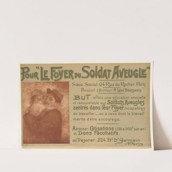 Pour ‘le Foyer du soldat aveugle’ (1916) by Lucien Lévy-Dhurmer