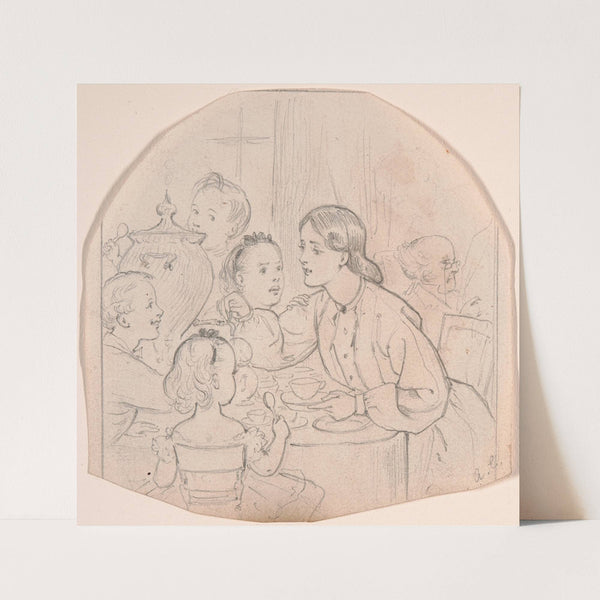 Pouring Tea by Adelaide Claxton