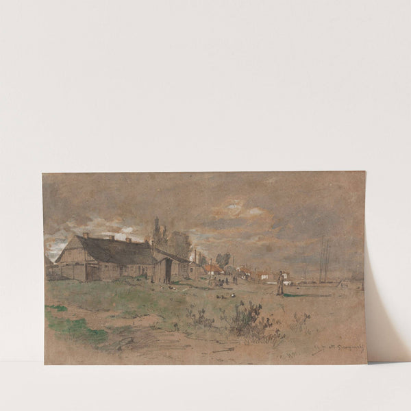 Powiśle in Warsaw (1870) by Maksymilian Gierymski