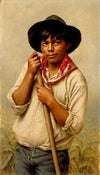 Powley; Young Man Hoeing Corn