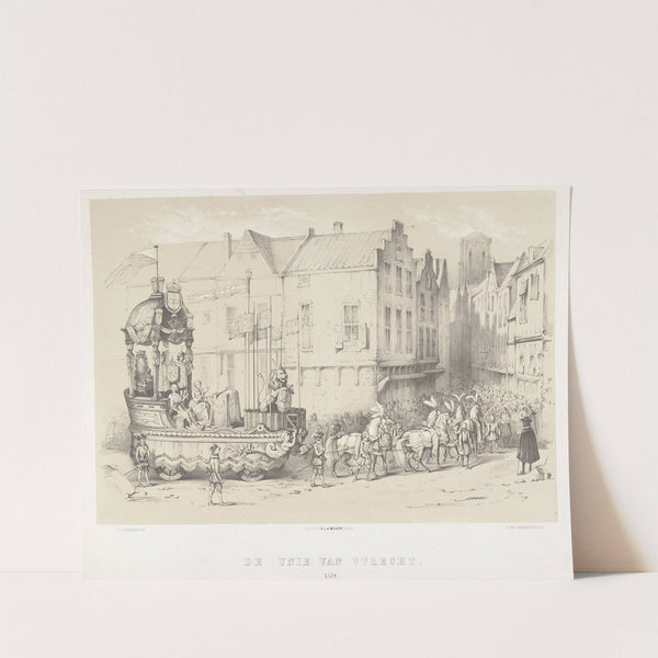 Praalwagen verbeeldende de Unie van Utrecht van 1579 (1826 - 1863) by Pieter Wilhelmus van de Weijer