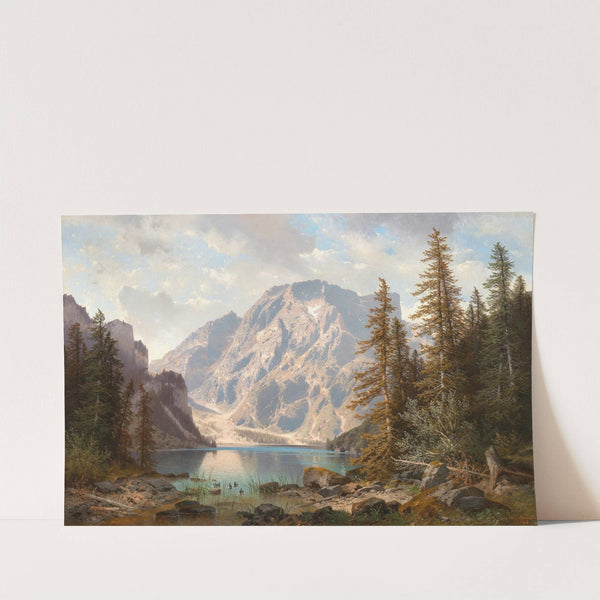Pragser – Wildsee mit dem Seekofel Tirol (1896) by Carl Hasch