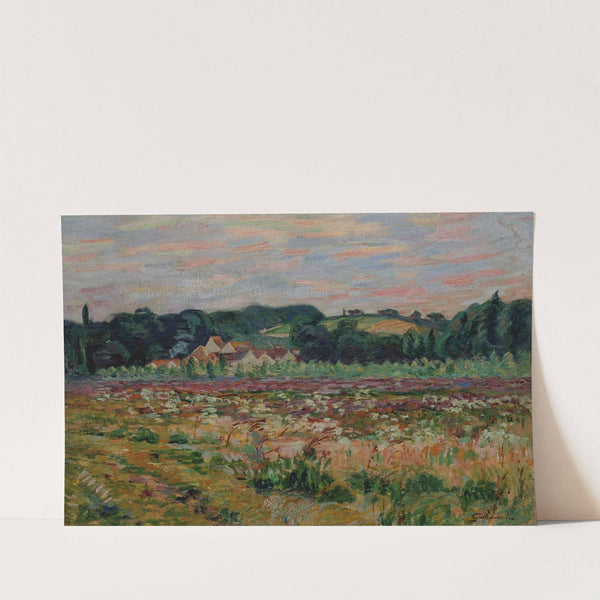 Prairie à Epinay sur Orge, le soir (circa 1888) by Armand Guillaumin