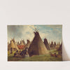 Prairie Indian Encampment (ca. 1870) by John Mix Stanley
