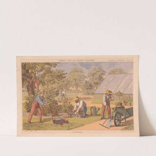 Prang’s aids for object eaching. Gardening (1874) by Louis Prang & Co.