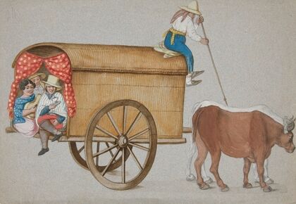 ‘Prarie Schooner’ Drawn by two oxen