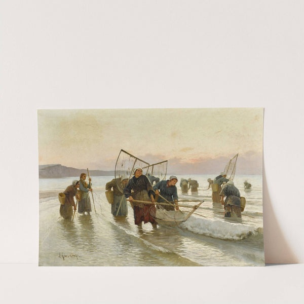 Prawn Fishing in Normandy by Alexei Danilovich Kivshenko