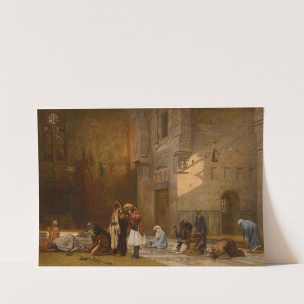 Prayer in the Mosque, Cairo (1876) by Frederick Arthur Bridgman