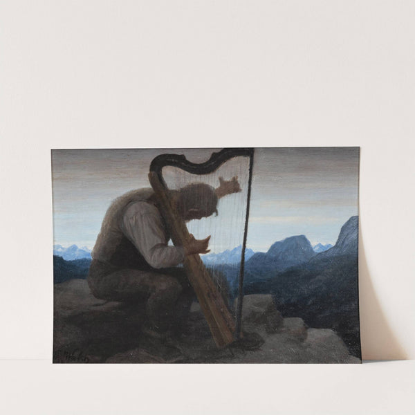 Prayer with Harp by Thomas Walch