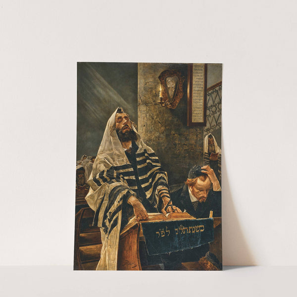 Praying in the Synagogue (Dem Herrn sei Ehre!) by Stanisław Grocholski