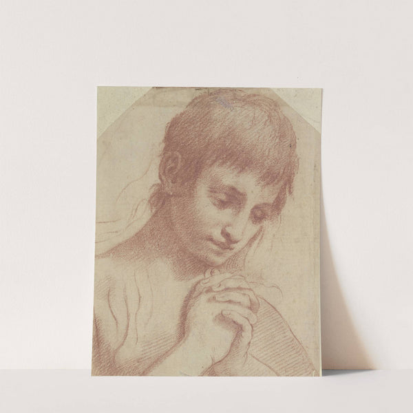 Praying youth by Ludovico Carracci