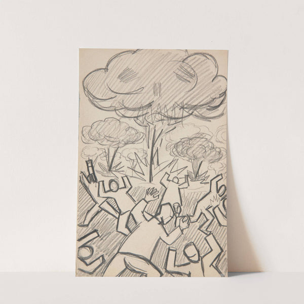 Precz z wojną atomową - szkic do obrazu. by Marian Kopf