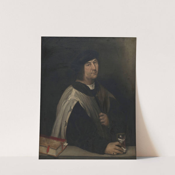 Prelate With An Hourglass (1519) by Sebastiano del Piombo