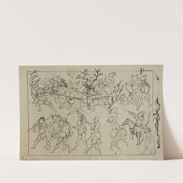 Preliminary Drawings of Demons by Kawanabe Kyōsai