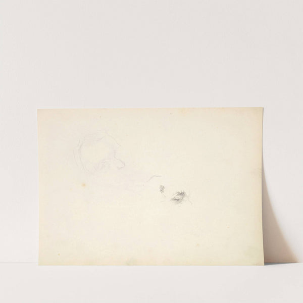 Preliminary Studies for Portrait of William Makepeace Thackeray (ca. 1855) by Frederic Leighton