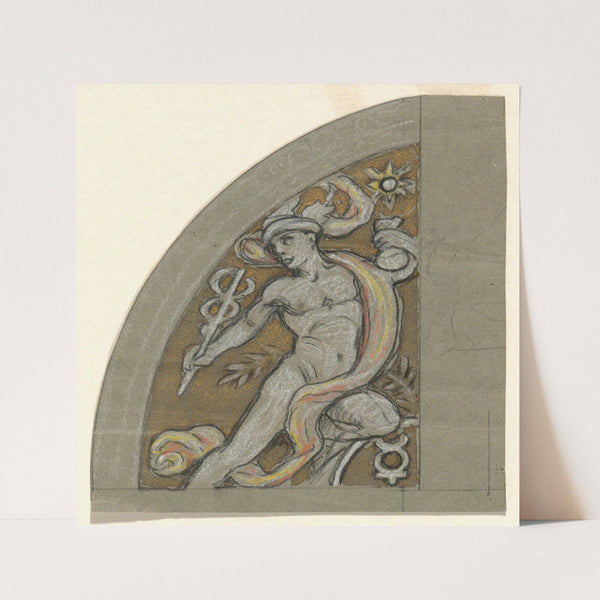Preliminary Study for Huntington House Ceiling by Elihu Vedder