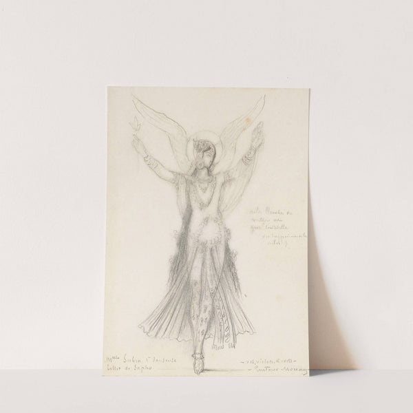 Première Danseuse. Mademoiselle Subra. Ballet De Sapho by Gustave Moreau