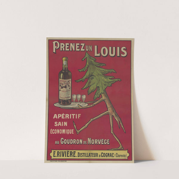 Prenez un Louis. Apéritif sain économique, au goudron de Norvège (1910) by Publicité Wall
