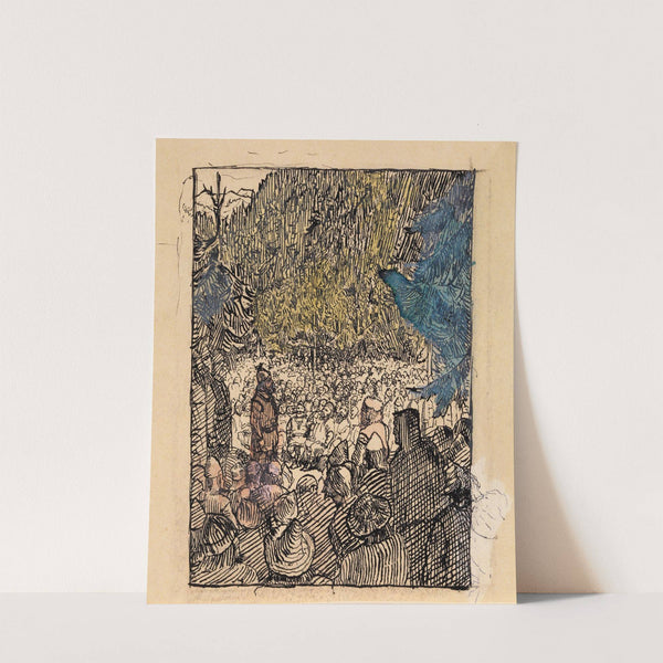 Preparation for illustration in Snorre Sturlason, Kongesagaer (Between 1895 and 1899) by Christian Krohg