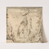 Preparatory Study for the decoration ‘Equestrian Portrait of George I’ by John Vanderbank