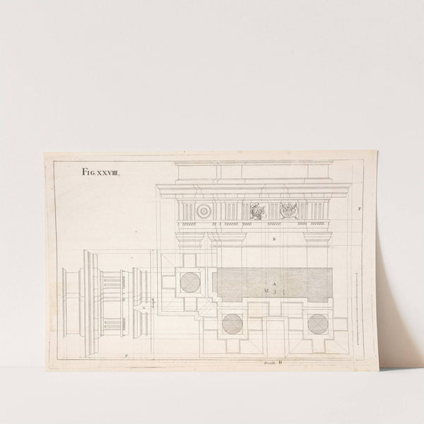 Preparatory to the following figure by Andrea Pozzo