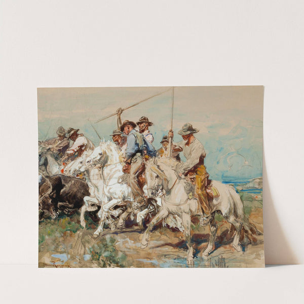 Preparing for Battle by Henri Émilien Rousseau