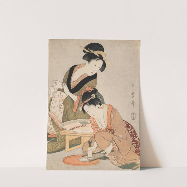 Preparing Raw Fish (circa 1798-1799) by Kitagawa Utamaro