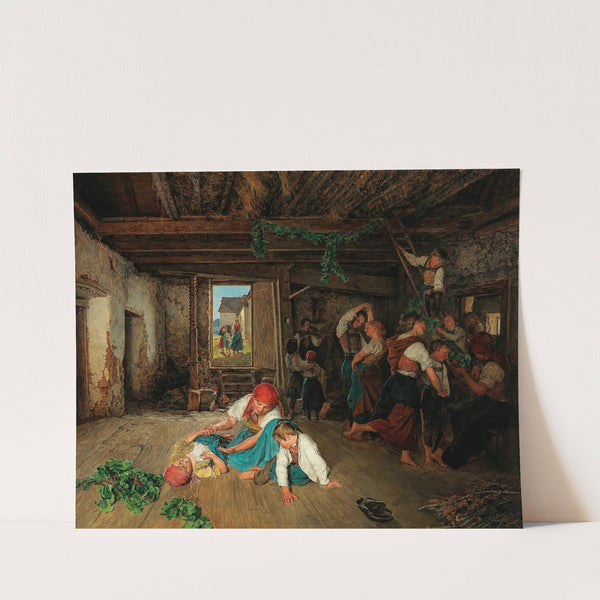 Preparing the Celebration of the Wine Harvest (1860) by Ferdinand Georg Waldmüller