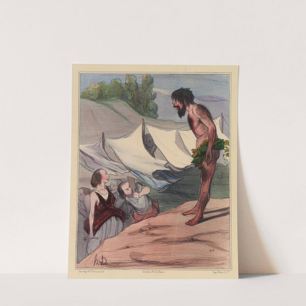 Présentation d’Ulysse à Nautica (1833) by Honoré Daumier