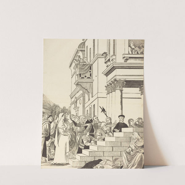 Presentation of the Virgin in the Temple (center plate) by John Baptist Jackson