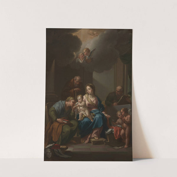 Presentation Sketch for 'The Holy Family with Saints Anne, Joachim, and John the Baptist' (for Santa Maria in Via Lata, Roma) by Francesco Trevisani