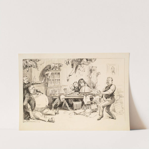 President Theodore Roosevelt at the White House, angry and ready to fight. (1906) by William Henry Walker