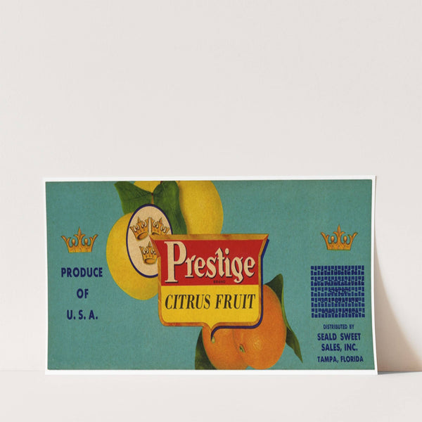 Prestige Brand Citrus Fruit Label (1930-1950)