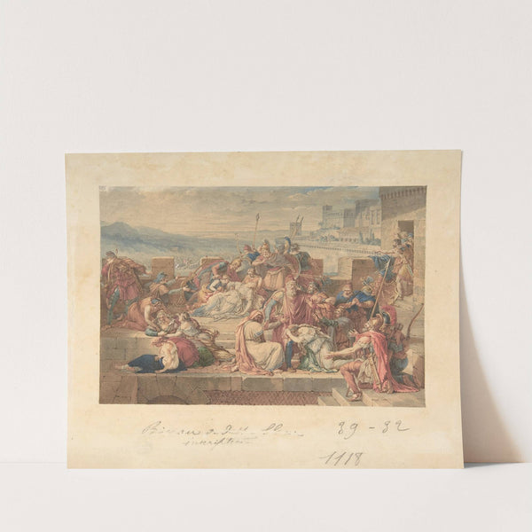 Priam and his Family Mourning the Death of Hector by Etienne Barthélemy Garnier