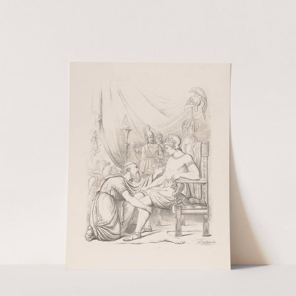 Priam asks Achilles for the body of Hector (1870) by Wilhelmus Petrus van Geldorp