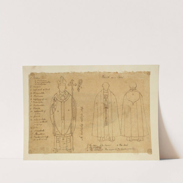 Priest in a cape; An archbishop vested for mass by Stewart Watson