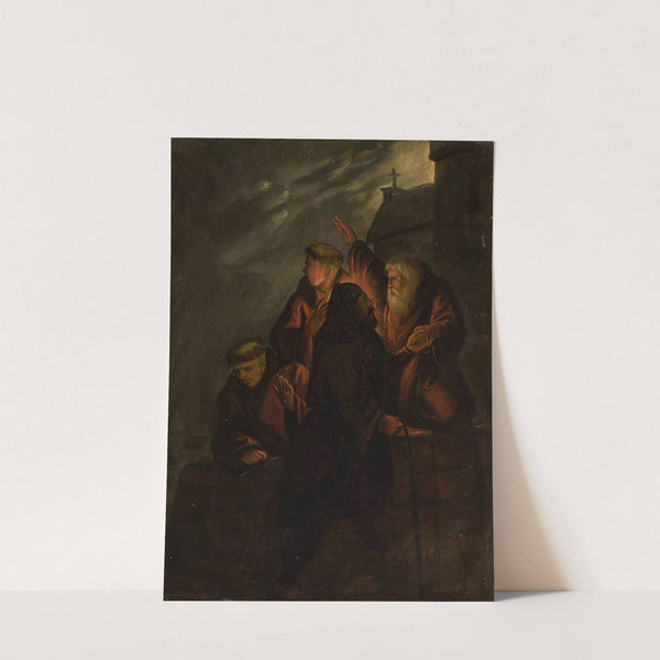 Priest Marek facilitates the escape of Władysław the Short by Ignacy Gierdziejewski