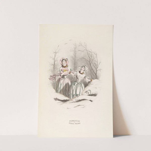 Primevere et Perce Neige by J. J. Grandville