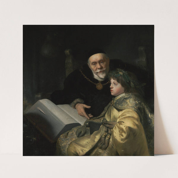 Prince Charles Louis of the Palatinate with his Tutor Wolrad von Plessen in Historical Dress by Jan Lievens