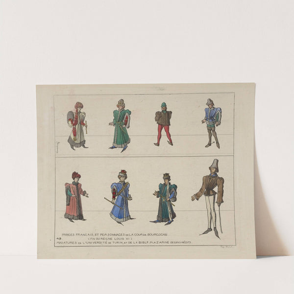 Princes Francais, et personages de la cour de Bourgogne. (Fin du règne Louis XI.) by Raphaël Jacquemin