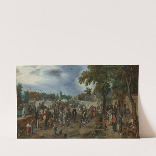 Princes Maurice and Frederick Henry at the Valkenburg Horse Fair (1618) by Adriaen Pietersz. Van De Venne