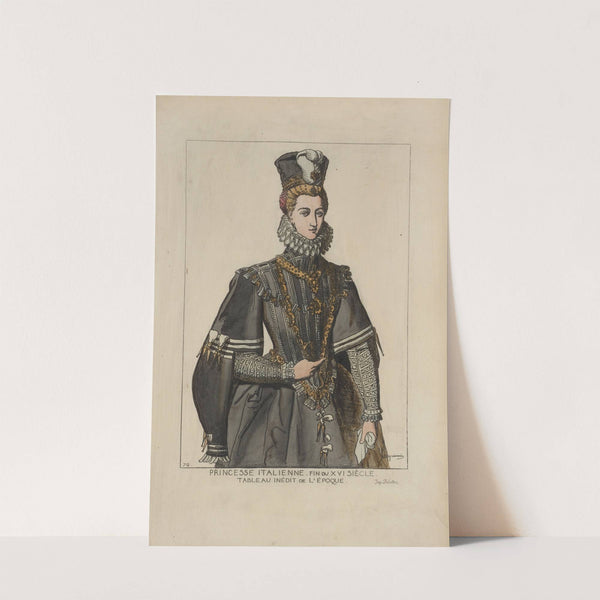 Princesse Italienne. Fin du XVI siècle. Tableau inédit de l'époque. by Raphaël Jacquemin