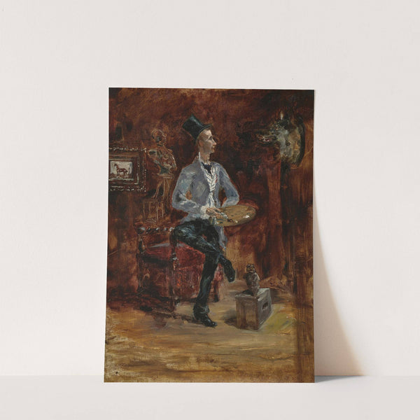 Princeteau dans son atelier (1881) by Henri de Toulouse-Lautrec