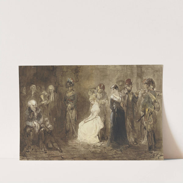 Prinses Elisabeth van Frankrijk in de gevangenis, 10 mei 1794 by Charles Rochussen