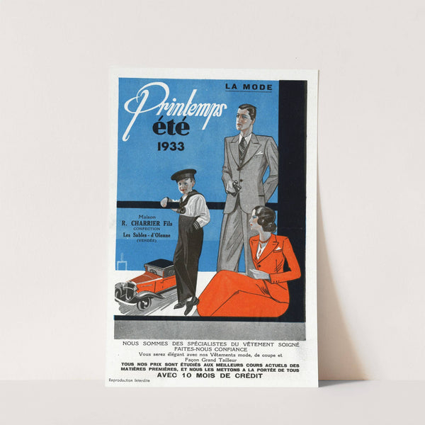 Printemps – Eté 1933