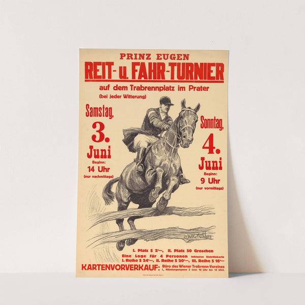 ‘Prinz Eugen Reit- und Fahrturnier’ auf dem Trabrennplatz im Prater (1929) by Ludwig Koch