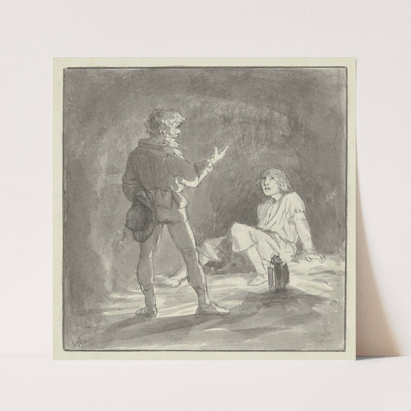 Prison once more for Diether (ca 1884) by Wilhelm Steinhausen