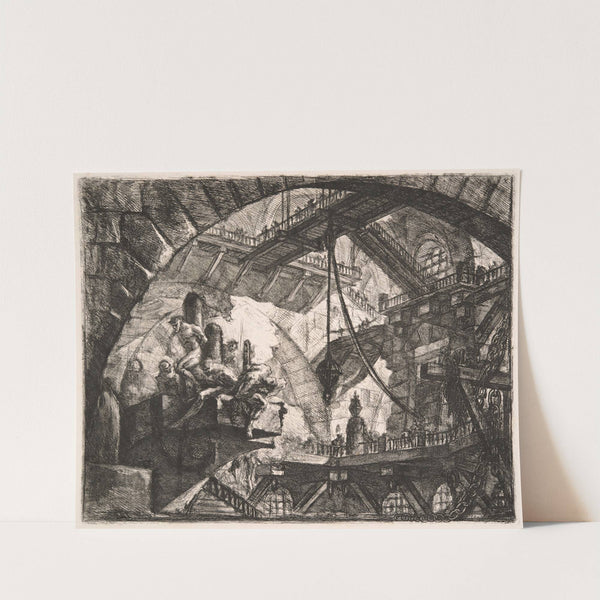 Prisoners on a Projecting Platform by Giovanni Battista Piranesi
