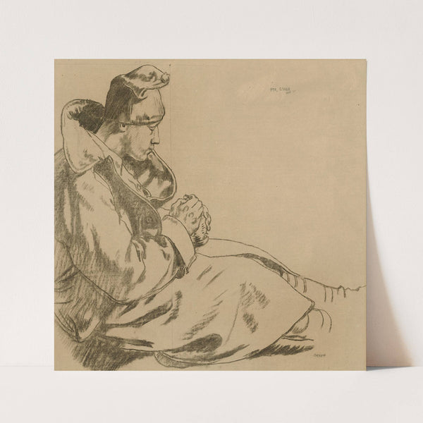 Private Green; Sketch for ‘Soldiers at the Front, Resting’ (circa 1917) by William Orpen