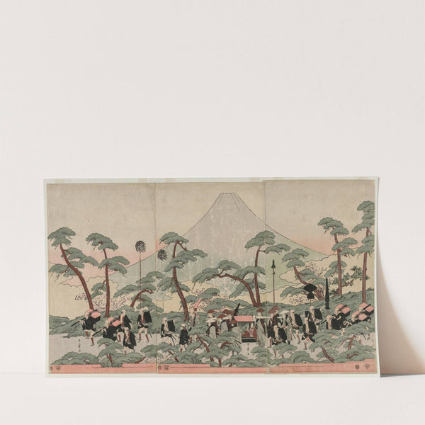Procession at the Foot of Mount Fuji (1792 or 1793) by Kitagawa Utamaro